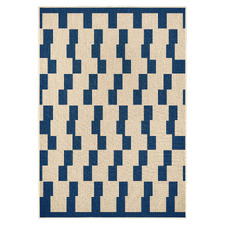 Navy Board Game Machine Washable Rug