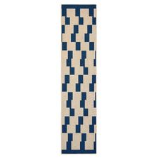 Navy Board Game Machine Washable Runner