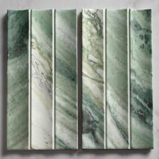 Teemo Matt Jade Flute Marble Look Porcelain Tile