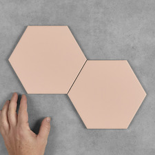 Myra Matt Rosa Hexagon Porcelain Tile