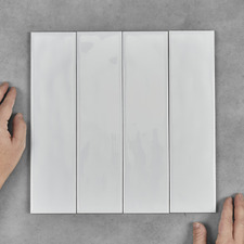 Maia Gloss White Subway Ceramic Tile