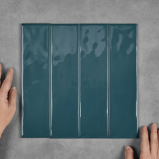 Maia Gloss Blue Subway Ceramic Tile