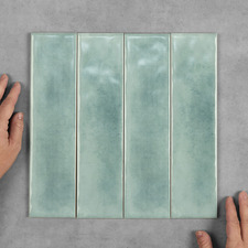 Corfu Gloss Turquoise Subway Ceramic Tile