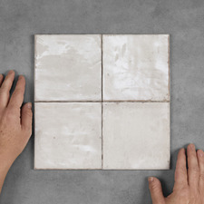 Amelia Chalk Square Ceramic Tile