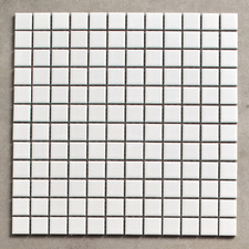 Sasha Matt Black Small Square Porcelain Mosaic Tile
