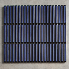 Soho Gloss Shadow Blue Kit Kat Porcelain Mosaic Tile