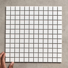 Sasha Matt Mini Square Porcelain Mosaic Tile