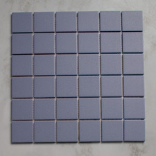 Sasha Matt Cornflower Medium Square Porcelain Mosaic Tile