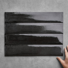 Broome Gloss Nero Subway Porcelain Tile