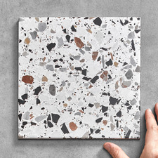 Broome Matt Bianco Terrazzo Look Porcelain Tile