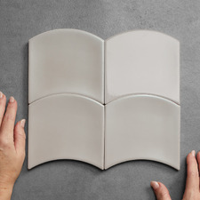 Riley Gloss Owl Wave Ceramic Tile