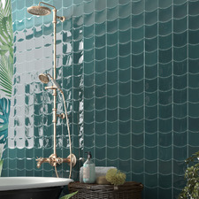 Riley Gloss Grassy Wave Ceramic Tile