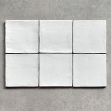 Naples Gloss White Small Square Ceramic Tile