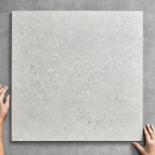 Chiara External Matt White Square Terrazzo Look Porcelain Tile