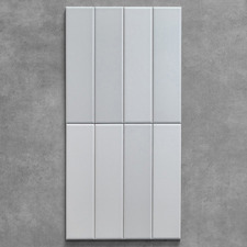 Hanna Matt Light Grey Subway Ceramic Tile