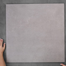 Genoa 600 x 600mm Grey Rectangle Porcelain Tile
