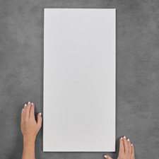 Grace Satin White Rectangle Ceramic Tile