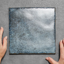 Madeira Blue Square Porcelain Tile