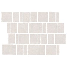 Evander Matt White Stone Look Porcelain Mosaic Tile