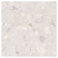 Evander Matt White Terrazzo Look Porcelain Tile