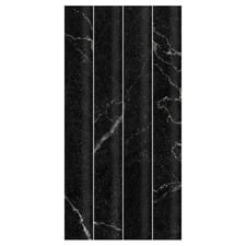 Cassian Satin Black Flute Ceramic Tile