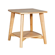 Carlo Rubberwood Lamp Table