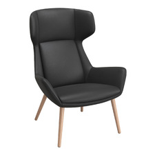Aquila High Back Faux Leather Armchair