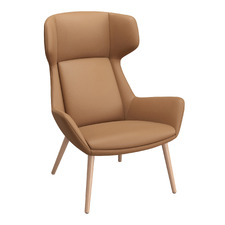 Aquila High Back Faux Leather Armchair