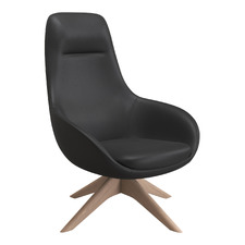 Muse Plus Faux Leather Swivel Armchair