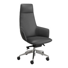 Wing Faux Leather High Back Chair