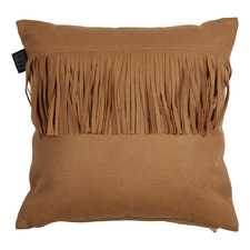 Brown Frey Wool-Blend Cushion