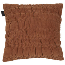Terracotta Quilta Velvet Cushion