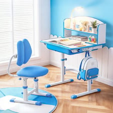 Keezi Kids' Ergonomic Study Desk & Chair Set