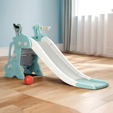 Keezi Deer Slide with Basketball Hoop