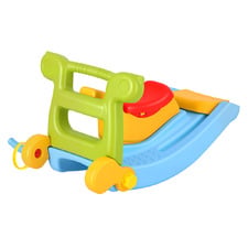 Keezi 2-in-1 Rocker & Slide Playset with Ring Toss