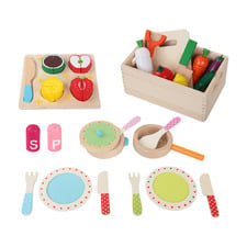 Keezi Fir Wood Kitchen Playset