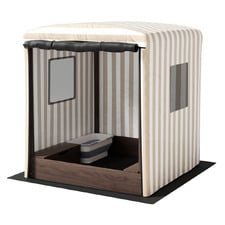 Keezi Fir Wood Sandpit with Canopy
