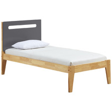 Natural & Charcoal Casla Bed Frame