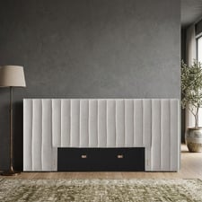 Oat White Alhambra Oversized King Bedhead