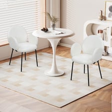 (Set of 2) Stetson Sherpa Dining Chairs