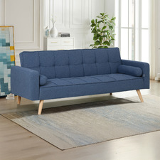 Kash 3 Seater Linen Double Sofa Bed