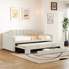 Deidara Queen Daybed with Trundle & Storage
