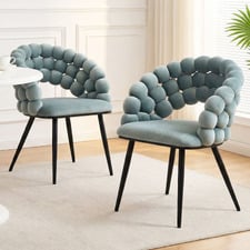 Merlene Dutch Velvet Dining Chairs (Set of 2)