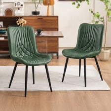 Zella Faux Leather Dining Chairs (Set of 2)