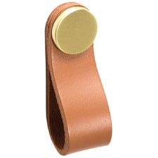 Flexa Leather & Zinc Alloy Loop Cabinet Handle