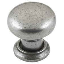 Bordeaux Pewter Round Cast Iron Knob