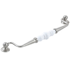 Trianon 224mm Porcelain & Zinc Alloy Swivel Cabinet Handle