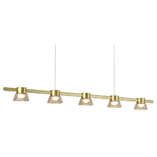 Rocket Iron & Glass Tri-Colour LED 5 Light Pendant