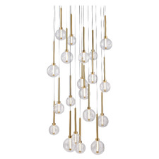 Meteor Glass 20-Light LED Pendant