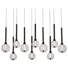 Meteor Glass 10-Light LED Pendant